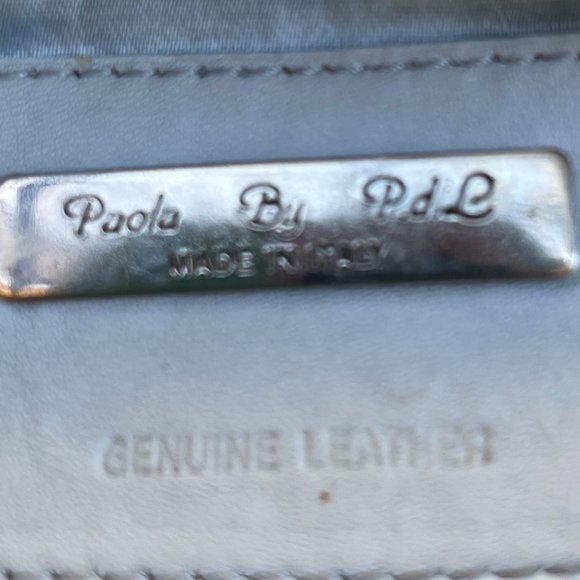 Made in Italy Genuine Blue Mink Fur Bag by Paola by PDL - Picture 8 of 10